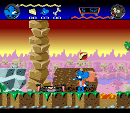 Itchy & Scratchy Game, The (Europe) In game screenshot